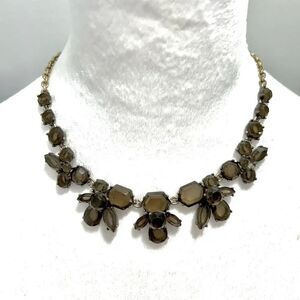 J.Crew Smokey Brown/Grey Statement Necklace